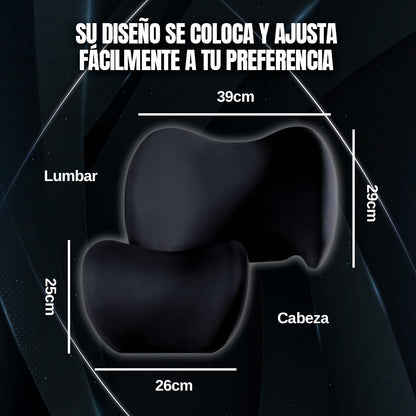 COJIN DE AUTO CUELLO + LUMBAR ??PROMO ENVÍO GRATIS??