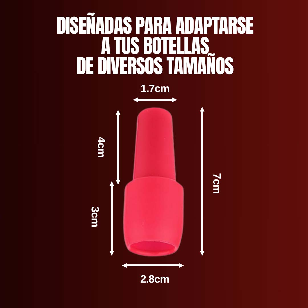 TAPAS DE SILICONA HERMÉTICAS PARA BOTELLAS ??PROMO 10 UNIDADES??