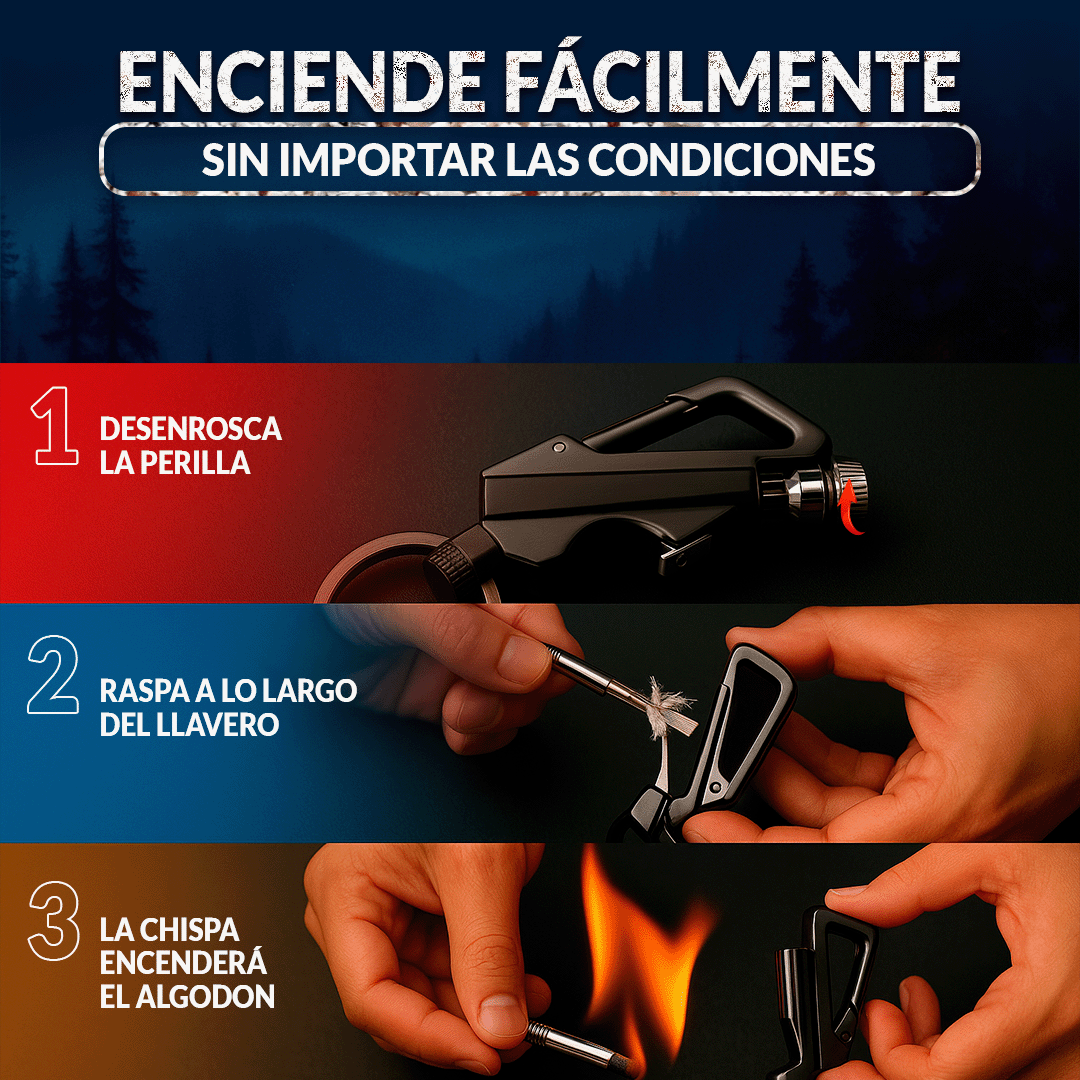 KeyPro LLAVERO TÁCTICO 2 EN 1 🎁PROMO 2 UNIDADES🎁