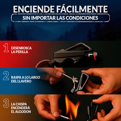 KeyPro LLAVERO TÁCTICO 2 EN 1 🎁PROMO 2 UNIDADES🎁