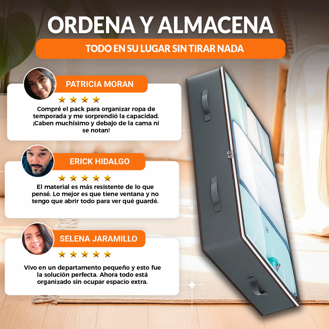 🎁PROMO 2X1🎁 Bolsa Organizador para debajo de la cama 100*50cm