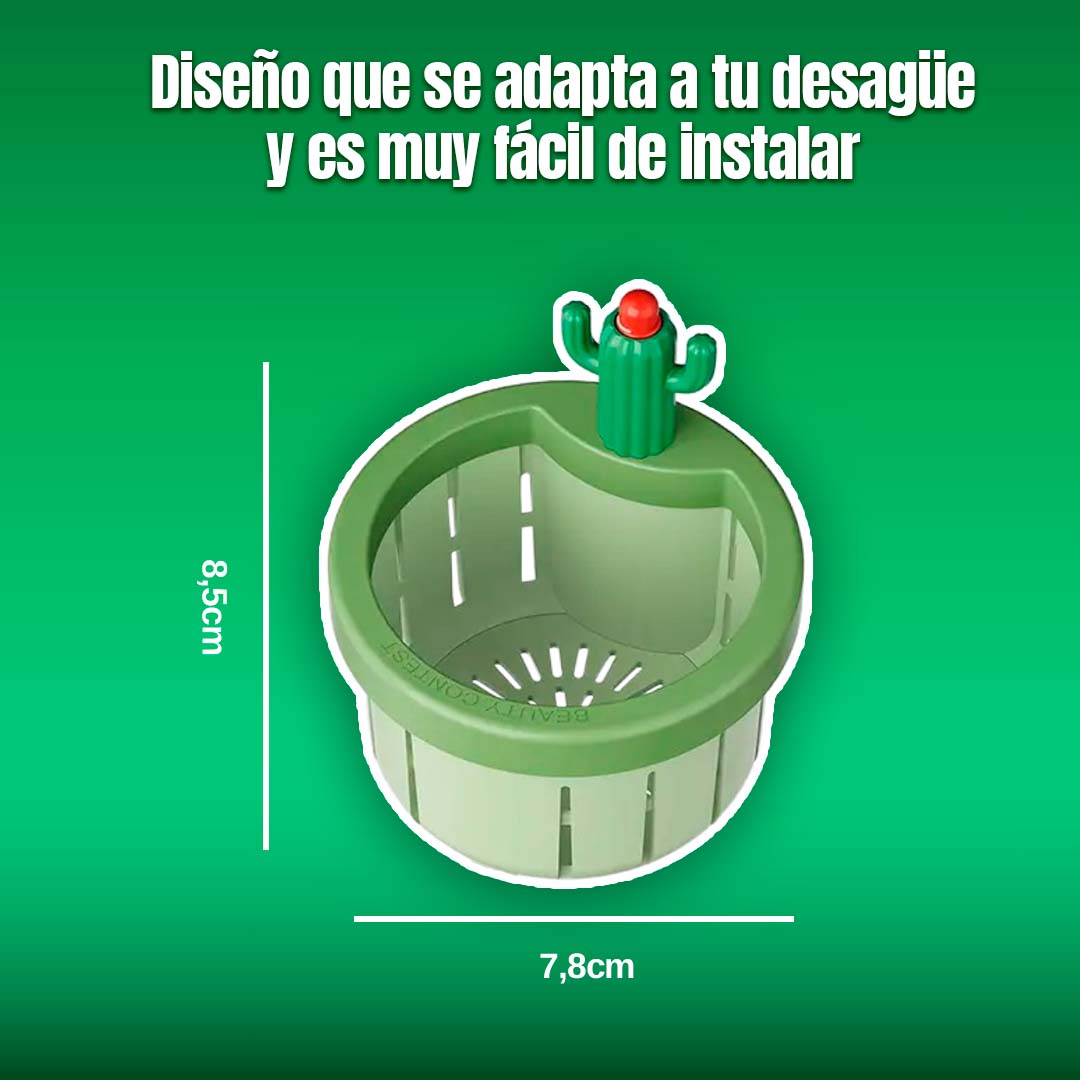 🎁PROMO 2 UNIDADES🎁FILTRO DE DESAGUE CACTUS CON BOTON