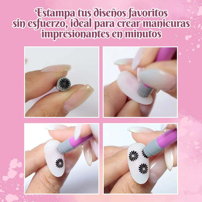 KIT LAPICES PARA ESTAMPAR UÑAS ??PROMO 6 DISEÑOS??