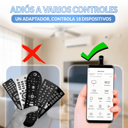 🎁HOY Envío GRATIS🎁 Adaptasdor Control remoto universal tipo C