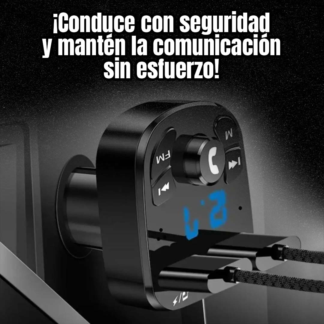 TRANSMISOR BLUETOOTH PARA AUTO 4 EN 1 ??ENVÍO GRATIS??