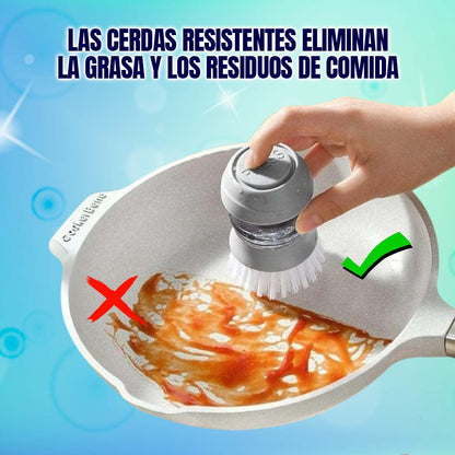 CEPILLO PARA LAVAR PLATOS CON DISPENSADOR DE JABON ??PROMO 3 UNIDADES??