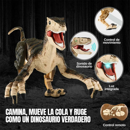 DINOSAURIO CAMINADOR A CONTROL REMOTO🦕