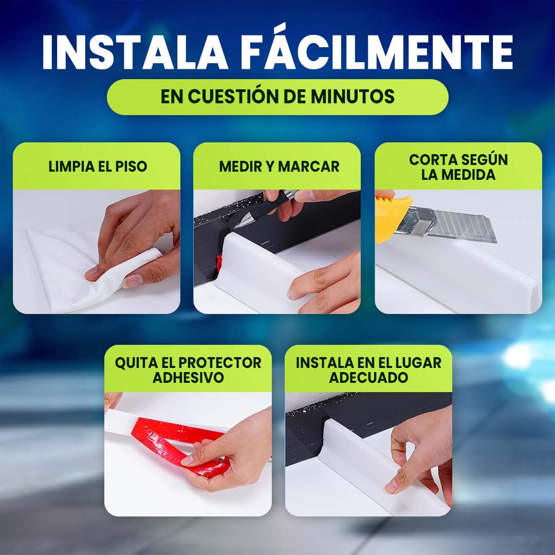BARREDERA ADHESIVA SEPARACION HÚMEDO/SECO - 2 METROS