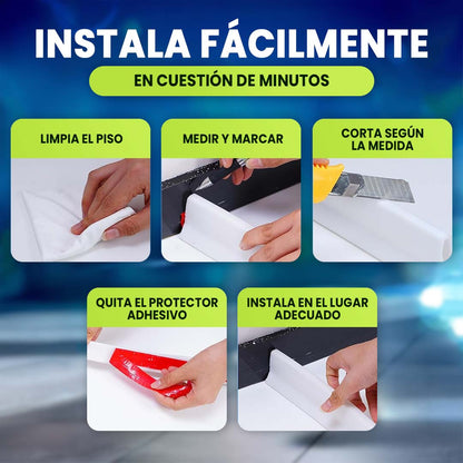 BARREDERA ADHESIVA SEPARACION HÚMEDO/SECO - 2 METROS