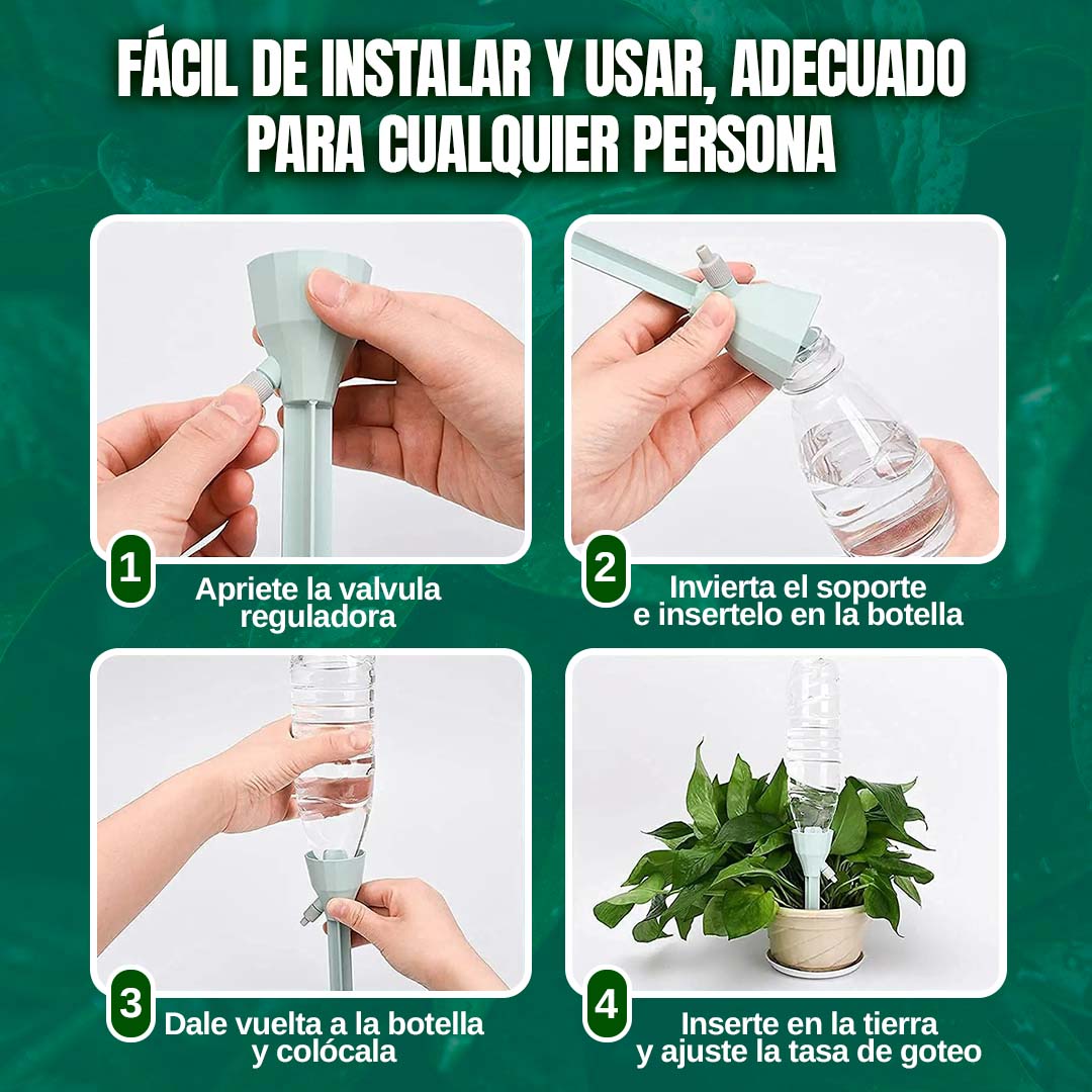 SET DE AUTO RIEGO POR GOTEO PARA PLANTAS 🎁PROMO 10 UNIDADES🎁