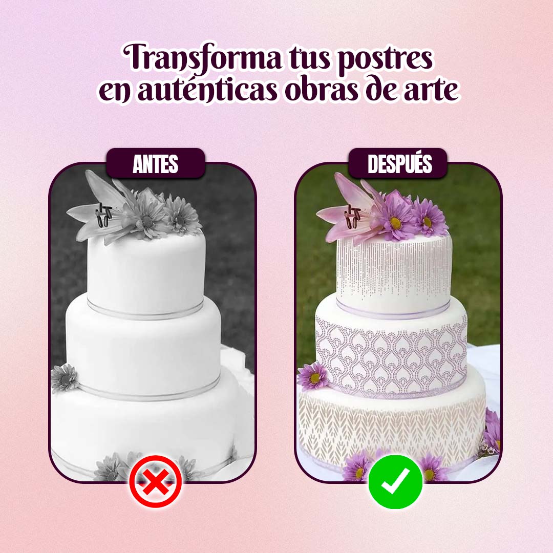 SET LAMINAS PARA DECORACIÓN DE REPOSTERIA 🎁HOY PROMO 4 UNIDADES + GRATIS ENVÍO🎁