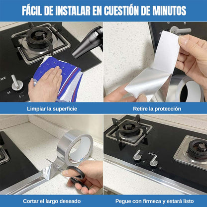 PROTECTOR DE ALUMINIO PARA COCINA | PROMO 4 ROLLOS