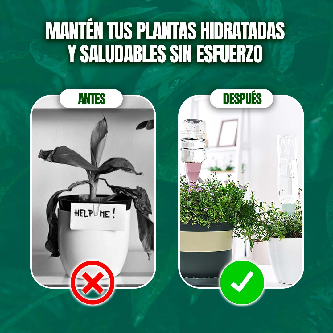 SET DE AUTO RIEGO POR GOTEO PARA PLANTAS 🎁PROMO 10 UNIDADES🎁