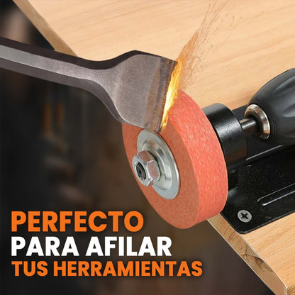 Adaptador de Taladro a Amoladora con Kit 15 Piezas | Corta, Pule y Lija Fácilmente