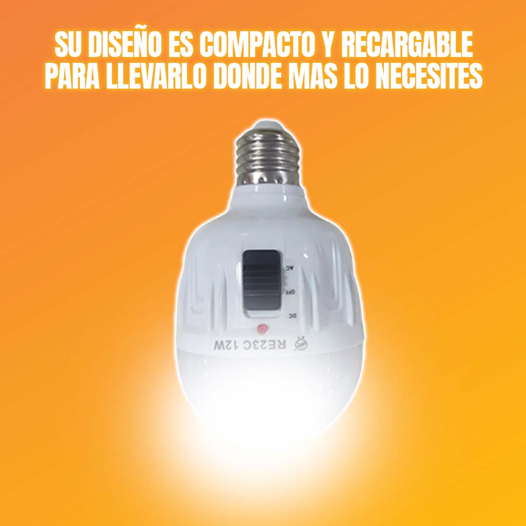 FOCO RECARGABLE CON BOQUILLA 12W 🎁PROMO 3 UNIDADES🎁