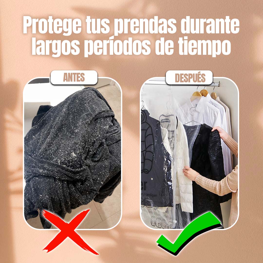 BOLSAS COLGANTES AL VACIO PARA ROPA 🎁PROMO 3 FUNDAS XL+BOMBA🎁