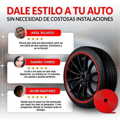 PROTECTOR DECORATIVA PARA LLANTA 🎁PROMO 8 METROS🎁