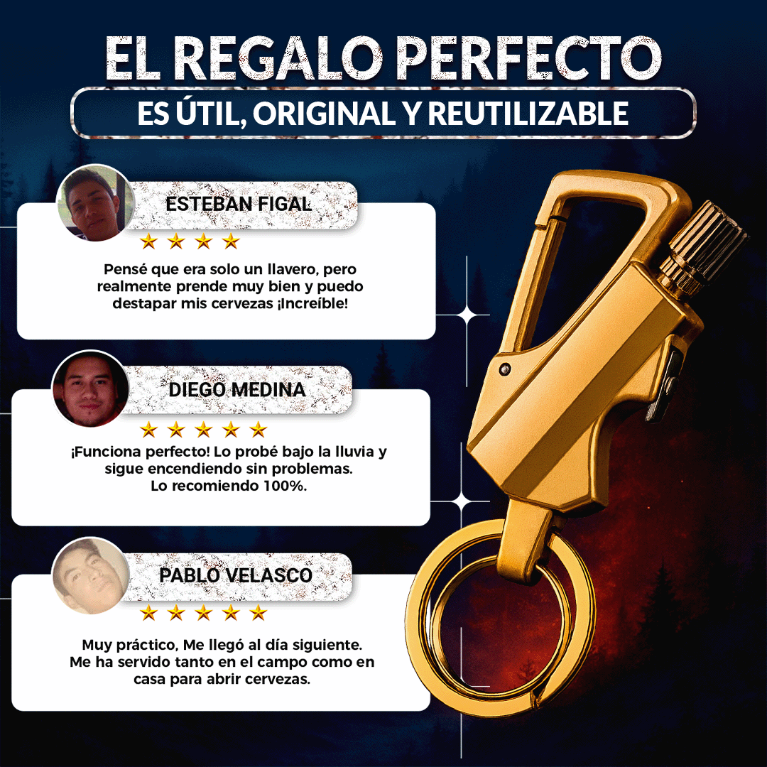 KeyPro LLAVERO TÁCTICO 2 EN 1 🎁PROMO 2 UNIDADES🎁