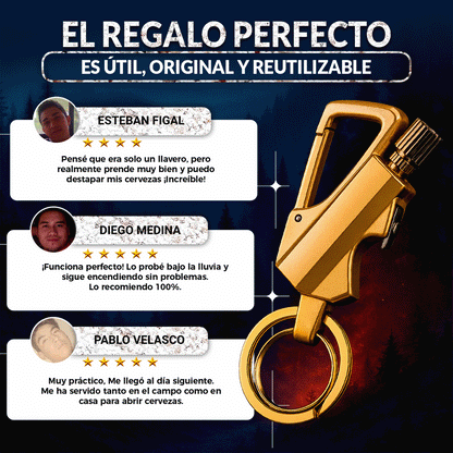 KeyPro LLAVERO TÁCTICO 2 EN 1 🎁PROMO 2 UNIDADES🎁
