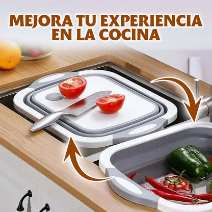 TABLA DE COCINA PLEGABLE 3 EN 1 PICA, LAVA Y ESCURRE