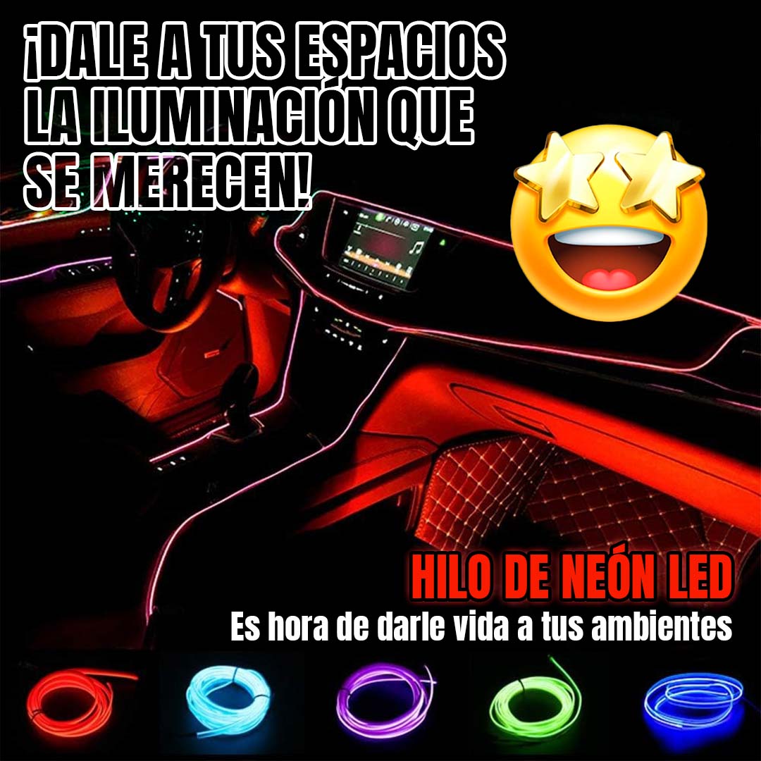 TIRA DE NEÓN LED PARA AUTO