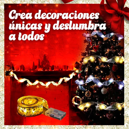 GUIRNALDA CON LUCES PARA ÁRBOL DE NAVIDAD 🎁 PROMO 2X1 🎁