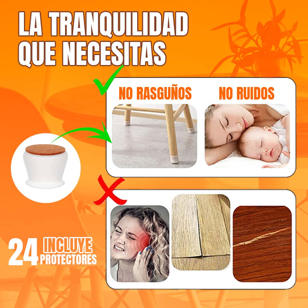 SET PROTECTORES DE RAYADURAS PARA SILLA