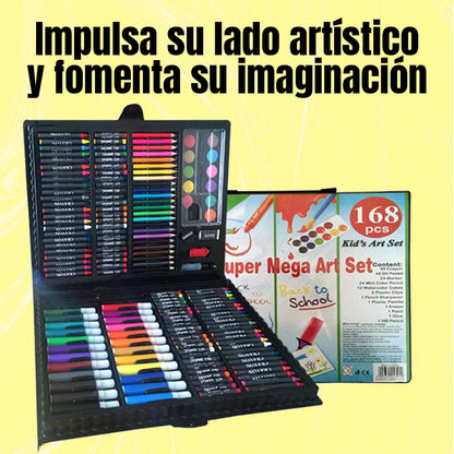 MEGA KIT DE COLORES PARA NIÑOS 168 PIEZAS