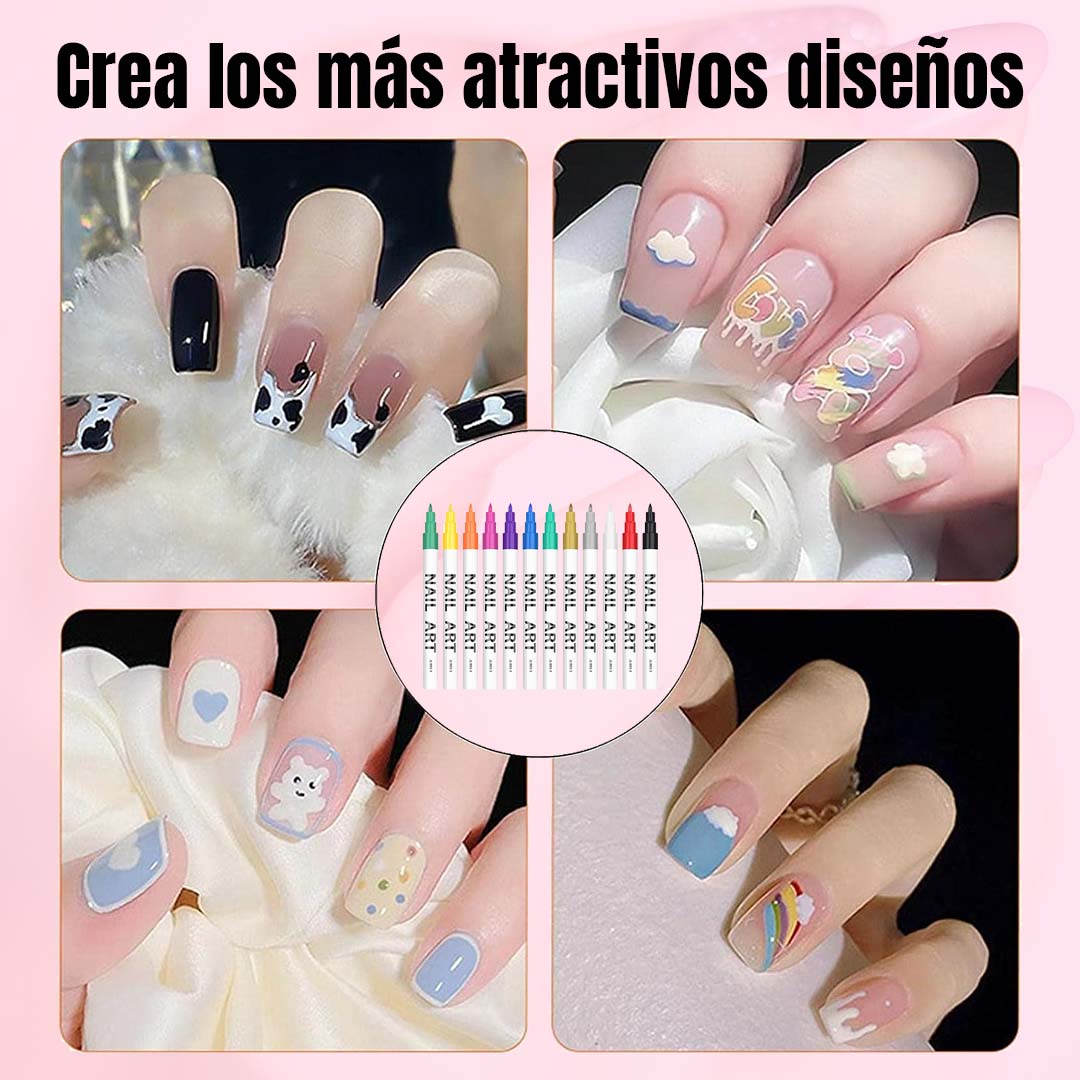 SET MARCADORES DE UÑAS 12U