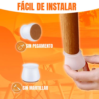 SET PROTECTORES DE RAYADURAS PARA SILLA