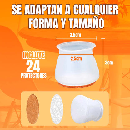 SET PROTECTORES DE RAYADURAS PARA SILLA