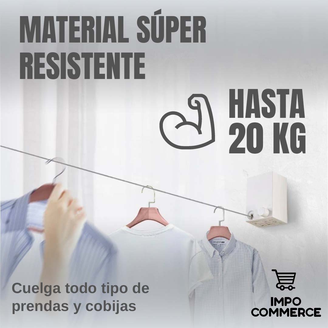 Colgador de Ropa Retractil