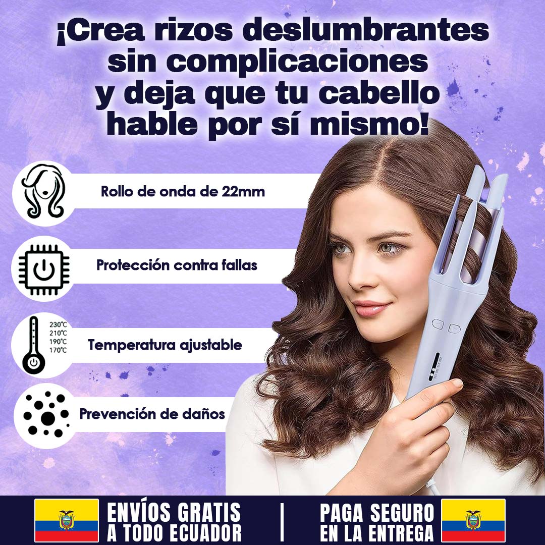 RIZADOR DE CABELLO GIRATORIO AUTOMÁTICO