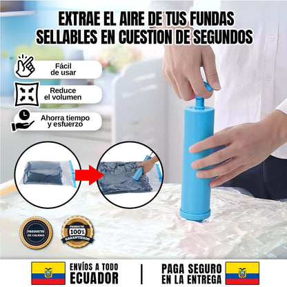 BOMBA PARA CERRAR FUNDAS AL VACÍO