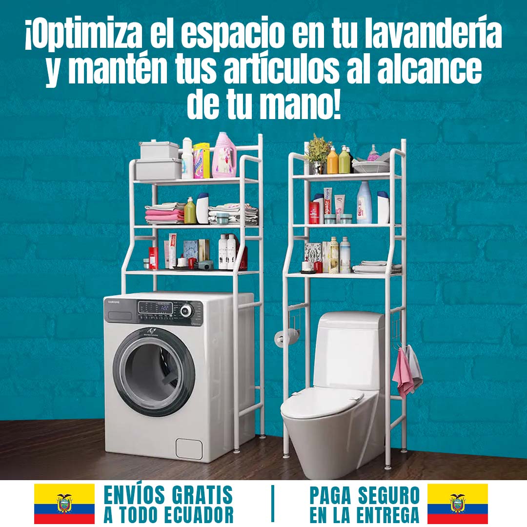 ESTANTERÍA PARA LAVADORA 3 NIVELES 🎁PROMO LANZAMIENTO🎁