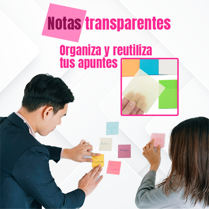 NOTAS MÁGICAS TRANSPARENTES 🎁PROMO 50 UNIDADES🎁