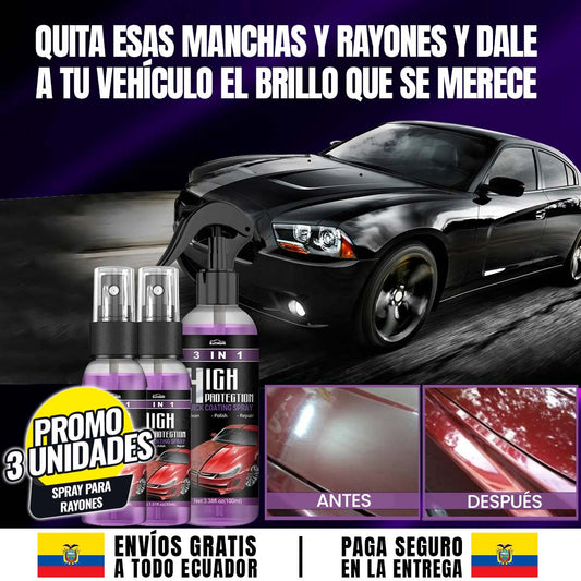 SPRAY RENOVADOR DE BRILLO PARA AUTO?? PROMO 3 UNIDADES??