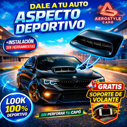 Salida de aire decorativo para auto NEGRO