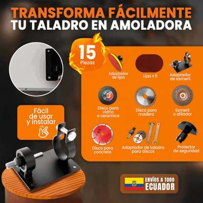 🎁GRATIS 15 ACCESORIOS🎁 Base Multifunción para Taladro
