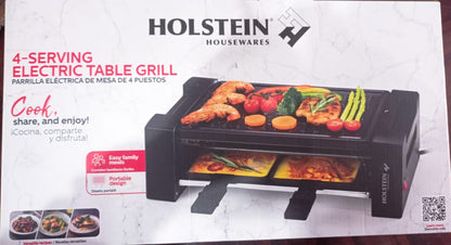 Parrilla eléctrica de mesa 4 puestos Holstein