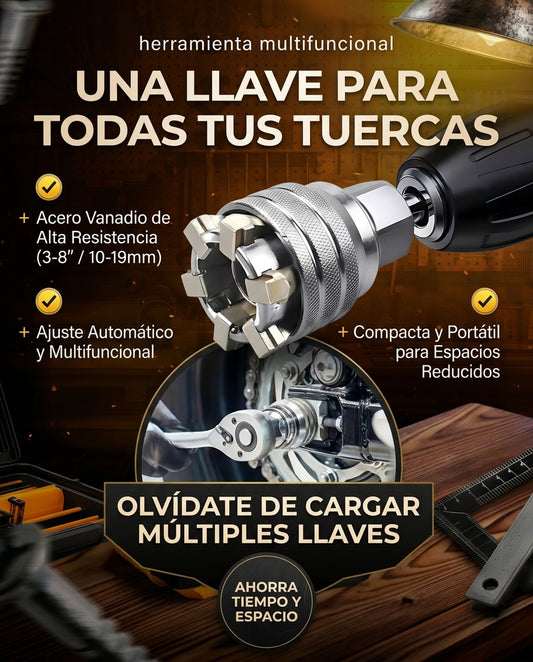LLAVE DE TUERCAS AJUSTABLE 3-8 PULG