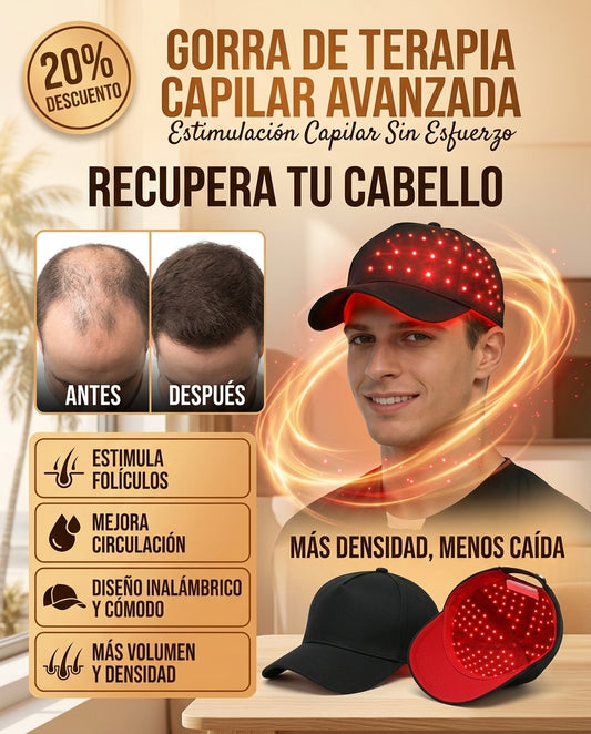 GORRA DE LUZ ROJA PARA TRATAMIENTO DE CABELLO