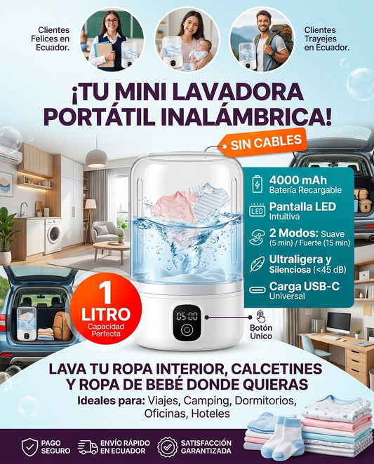 Mini lavadora portatil