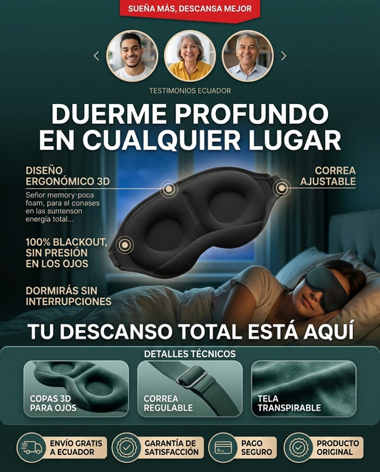 ANTIFAZ 3D PARA DORMIR x2