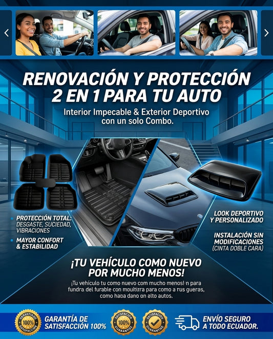 COMBO MOQUETAS +  SALIDA DE AIRE