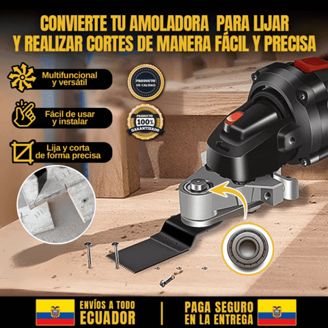 Adaptador Easy Fit para Amoladora: Corta, Lija y Pule 🎁ENVÍO GRATIS🎁