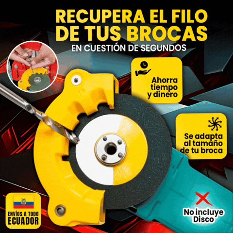 FiloBroca Pro - Adaptador de amoladora para afilar brocas