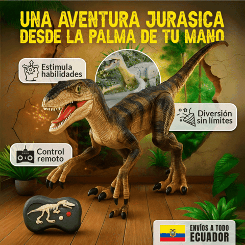 DINOSAURIO CAMINADOR A CONTROL REMOTO🦕