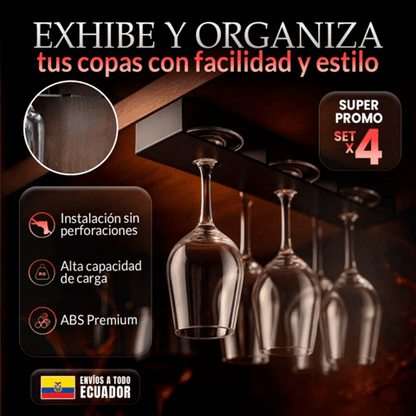 MiniCava X4 🍷 | Soporte Elegante para Copas