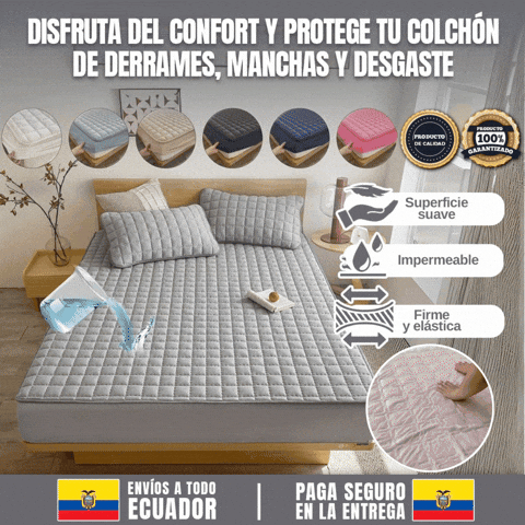 FORRO DE COLCHON ACOLCHADO IMPERMEABLE 🎁ENVÍO GRATIS🎁